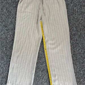 Land N Sea Women Coastal Grandma Core Wide Linen Blend Pants Beige Medium